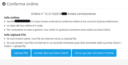 Upload e invio file
